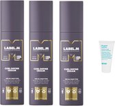 3 x Label.M Curl Define Cream 150 ml + Gratis Evo Travelsize