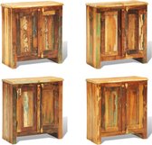 vidaXL Kast met 2 deuren vintage stijl massief gerecycled hout - Kast - Kasten - Opbergkast - Opbergkasten