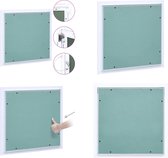 vidaXL Panneau d'accès avec cadre en aluminium et plaques de plâtre 200x200 mm - Panneau d'accès - Panneaux d'accès - Trappe d'inspection - Trappe d'inspection