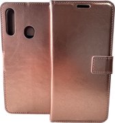 Portemonnee Book Case Hoesje Geschikt voor: Samsung Galaxy A20s - Rosegoud