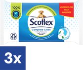 Scottex Fresh Vochtig Toiletpapier - 3 x 56 doekjes