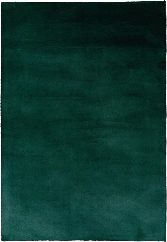 Loper Zacht Fluffy Vloerkleed Hoogpolig - Groen - 80x150 cm