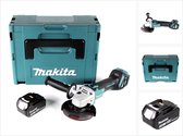Makita DGA 511 F1J accu haakse slijper 18V 125mm borstelloos + 1x oplaadbare accu 3.0Ah + Makpac - zonder lader
