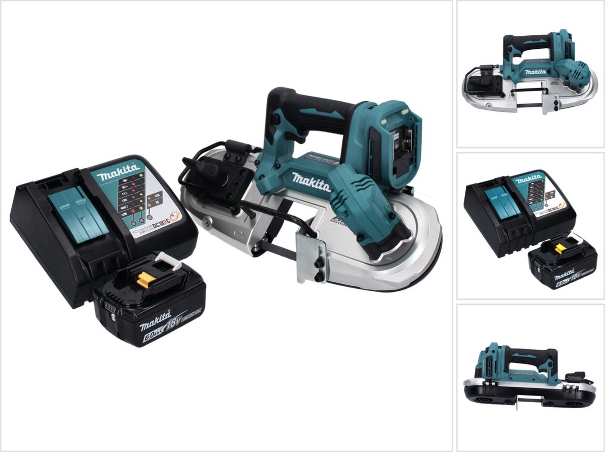 Makita DPB 183 RG1 accu-lintzaag 18 V 66 mm borstelloos + 1x accu 6,0 Ah + oplader