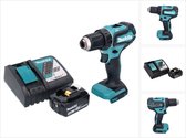 Makita DDF 485 RG1 accuboormachine 18 V 50 Nm borstelloos + 1x oplaadbare accu 6.0 Ah + lader