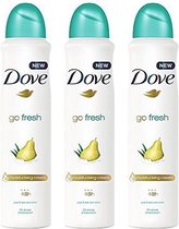 Dove Deo Spray - Go Fresh Peer & Aloe Vera - Voordeelverpakking 3 x 250 ml