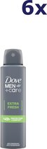 6x Dove Deo spray 150ml men+care extra fresh