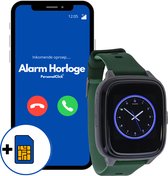 PersonalClick SOS Alarm Horloge voor Ouderen met Valdetectie - Persoonlijk Alarmknop voor Senioren met GPS Locatie - SOS horloge senioren - SOS Horloge Senioren - GROEN
