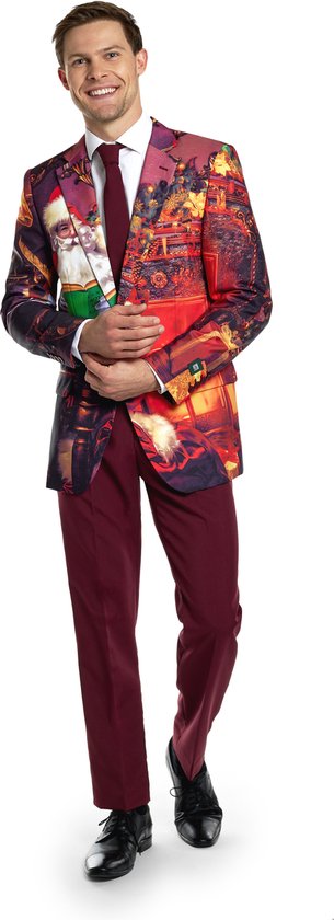 Morph Kerstman Kostuum voor Heren - Kerstman Outfit met Kerstmankostuum en Kerstman Kostuum voor Volwassenen Morph Kerstman Kostuum voor Heren - Kerstman Outfit met Kerstmankostuum en Kerstman Kostuum voor Volwassenen