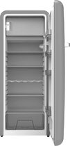 HCK Réfrigérateur Rétro avec congélateur BC-330RD - 281 L - Wabi Sabi-Cold Grey