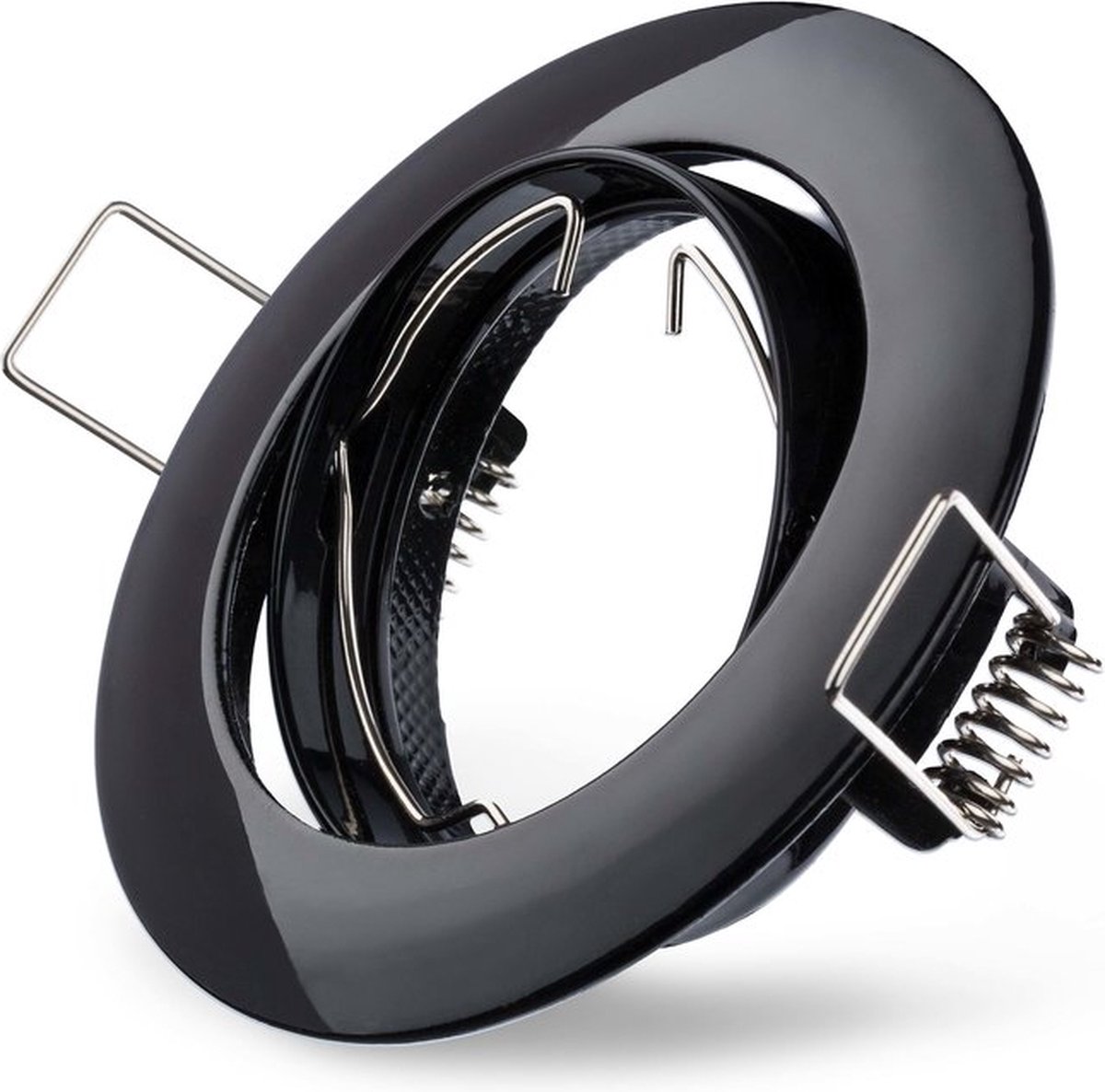 Ledmaxx Inbouwspot rond zwart kantelbaar voor GU10 | zaagmaat 75mm | GU10 | Max 1x50W exclusief