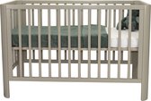 Novi at Home Philou Crib - Lit bébé avec coin rond - Lit Bébé 60x120 cm - fond réglable - Vert
