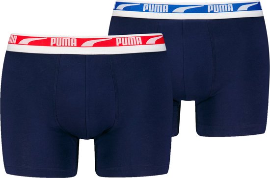 Puma - Men Multi Logo Boxer - 2-pack - 701226392 - Navy Combo