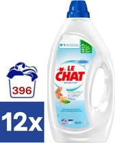 Le Chat Lessive Liquide Sensitive Marseille & Aloë Vera (Pack économique) - 12 x 1,65 l (396 lavages)