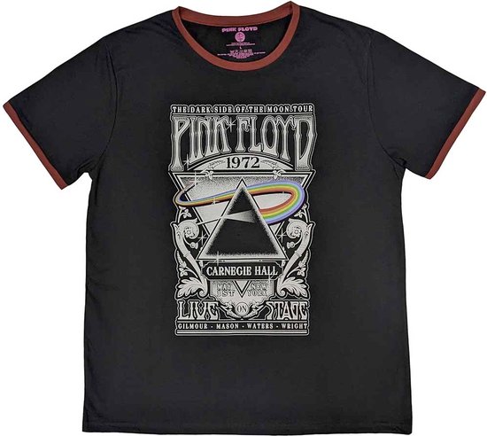 Pink Floyd - Carnegie Hall Poster Heren T-shirt - Zwart