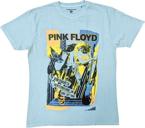 Pink Floyd - Knebworth Live Heren T-shirt - L - Blauw
