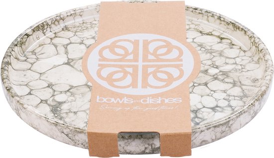 Bowls and Dishes Espuma Poterie Assiette | assiette de diner | Assiette plate | Assiette à tapas | Services de table 23 centimètres Ø - Vert - Astuce cadeau !