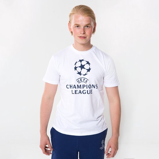 Champions League logo t-shirt senior wit - maat M - maat M