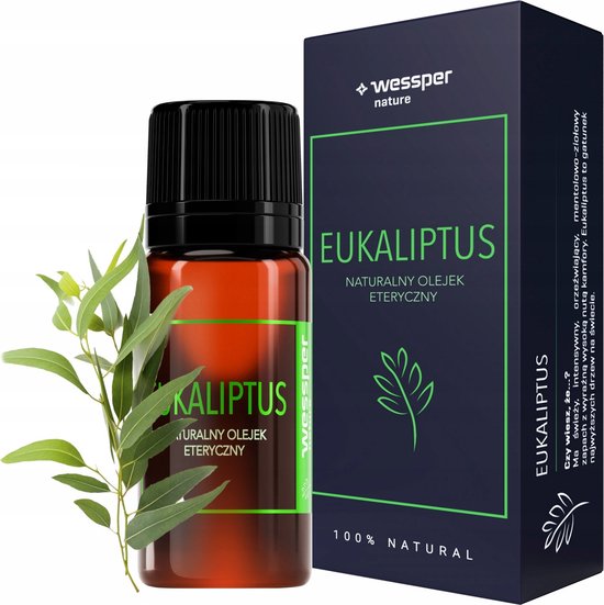 Wessper Eucalyptus Etherische Olie | Essentiële Olie voor Aromatherapie | Geurolie | Aroma Olie | Aroma Diffuser Olie | Essential Oil | Eucalyptus Olie - 10ml