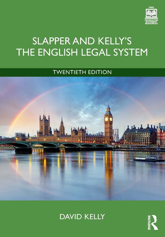 Slapper and Kelly's The English Legal System - cover