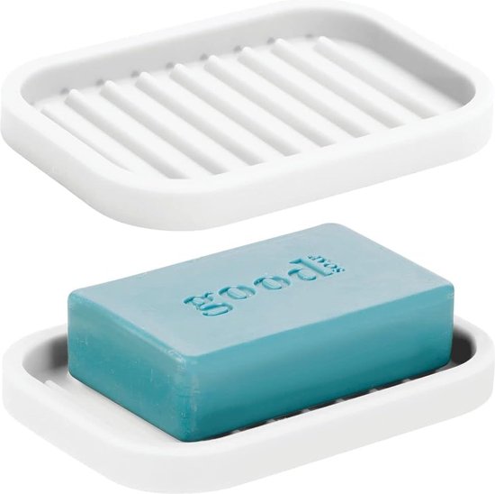 Villeroy & Boch Elements Tender Zeepbakje, zeepbakje voor wandmontage, zeephouder van gesatineerd glas met houder van zink, rond, chroom