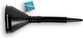 Discountershop Flexibele Trechterbuis - Ideaal voor Auto-onderdelen - Zwart Kunststof - Met Verwijderbaar Filter - Geschikt voor Olie, Benzine en Koelvloeistof - 39.5cm Lang