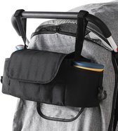 Sac de rangement multifonction Maman, sac de rangement pour poussette de bébé, imperméable en lin, Portable, couleur Zwart