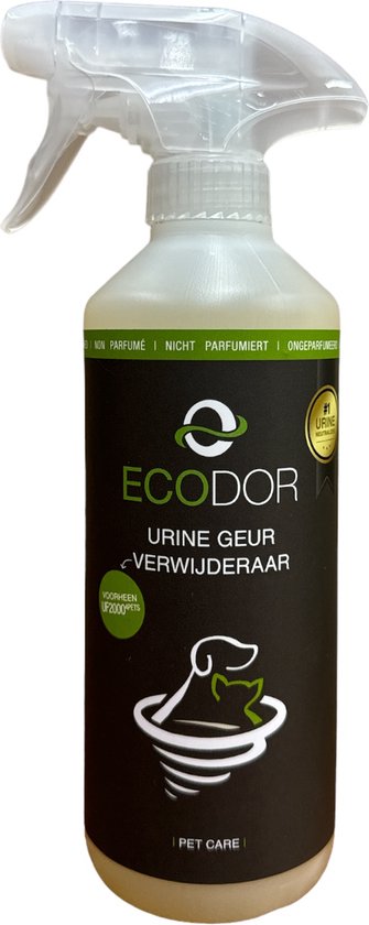 Ecodor Urinegeur Verwijderaar - UF2000 4Pets - 500ml - Vegan - Ecologisch -  Ongeparfumeerd | bol