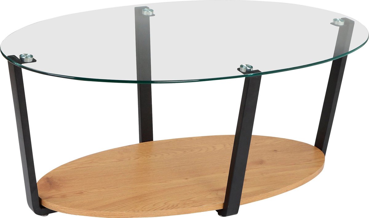 Blake-Salontafel - Glas/Eiken