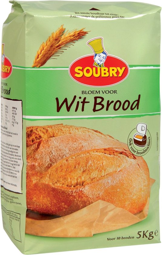 Foto: Soubry bloem voor wit brood zak 5 kilo