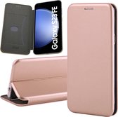 Hoesje geschikt voor Samsung Galaxy S23 FE - Wallet Book Case Rosegoud