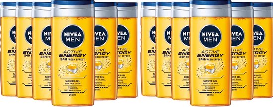 Nivea Men Douchegel - Active Energy - 12 x 250 ml