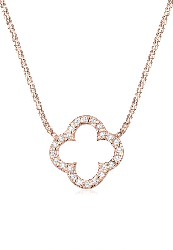 Elli Dames Halsketting - Gouden Glasparel Hanger | 43 Cm Messing Ketting | Elegante Sieraden Voor Elke Gelegenheid