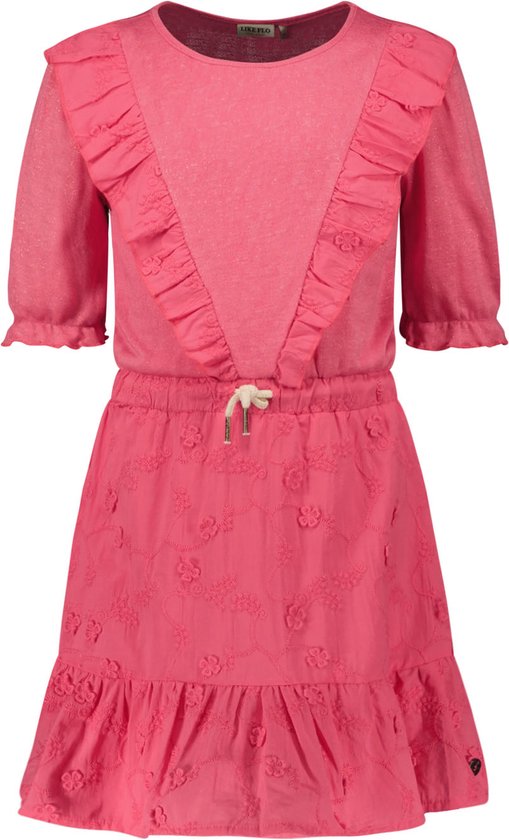 Like Flo F402-5840 Robe Filles - Pink - Taille 128
