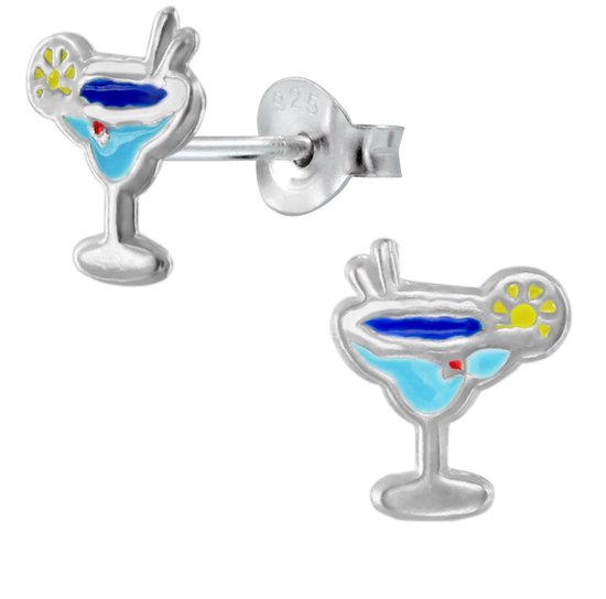 Joy|S - Zilveren cocktail oorbellen