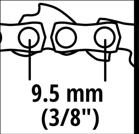 Einhell 4500193 20cm 1,1 33T 3/8 Reserveketting voor kettingzaag van Einhell — afbeelding 2