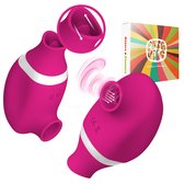 PureVibe® Oral Air-Pulse Lover Clitoris Vibrator - Likkende tong en Luchtdruk Stimulator - Sex Toys - Roze