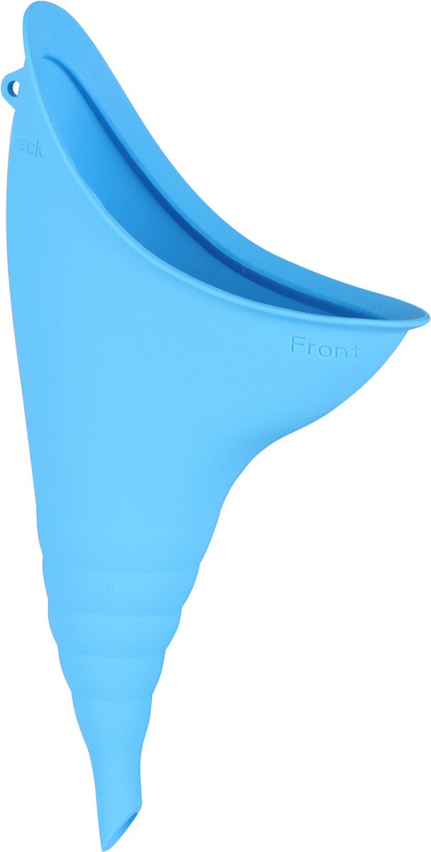 Plastuit - hygiënische plastuit herbruikbaar - plas koker - vrouwen urinaal - siliconen - Blauw - Merkloos
