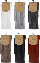 Ozzy Socks | Wollen Sokken | 6 Paar | 36-40 | Wollen Sokken Dames Heren | Noorse Sokken
