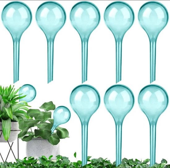 HGMD Waterdruppelaar set van 8 stuks voor planten groen - Groen - Waterdruppelaar voor kamerplanten – Waterbol - Waterdruppelaar voor planten - Watergeefsysteem