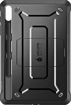 Supcase Unicorn Beetle Pro Tablethoes - Geschikt voor Samsung Galaxy Tab S9 FE+ - Met ingebouwde screenprotector - Kickstand - Full Body Protectie - Zwart