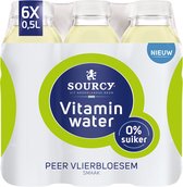 Sourcy - Vitaminwater - Peer & Vlierbloesem - 6 x 0,5 liter
