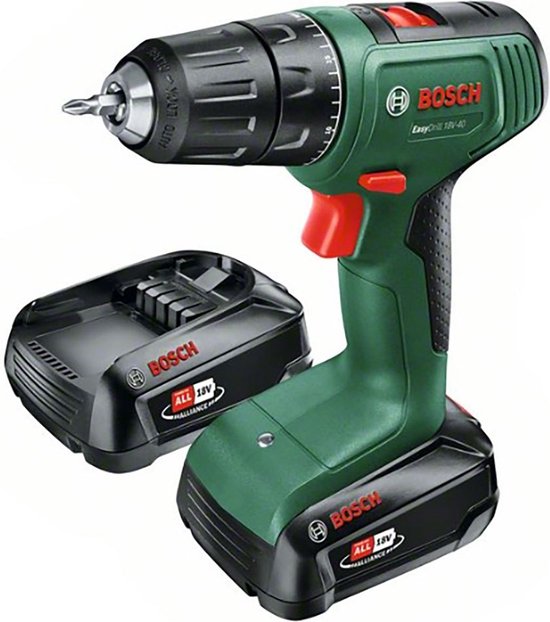 Foto: Bosch easydrill 18v 40 accuboormachine met 2x 18v accu en een lader