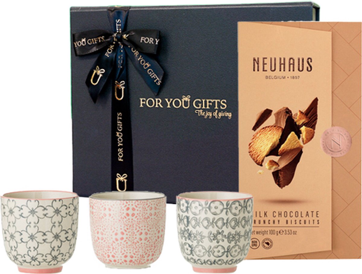 Verwenpakket Bloomingville Cups met Neuhaus chocolade