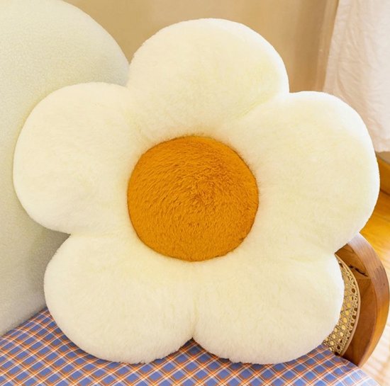 Sierkussen Bloem - Flower Cushion - Bloemvormig Kussen - Aesthetic Kussen met Bloemvorm - 35x35 cm