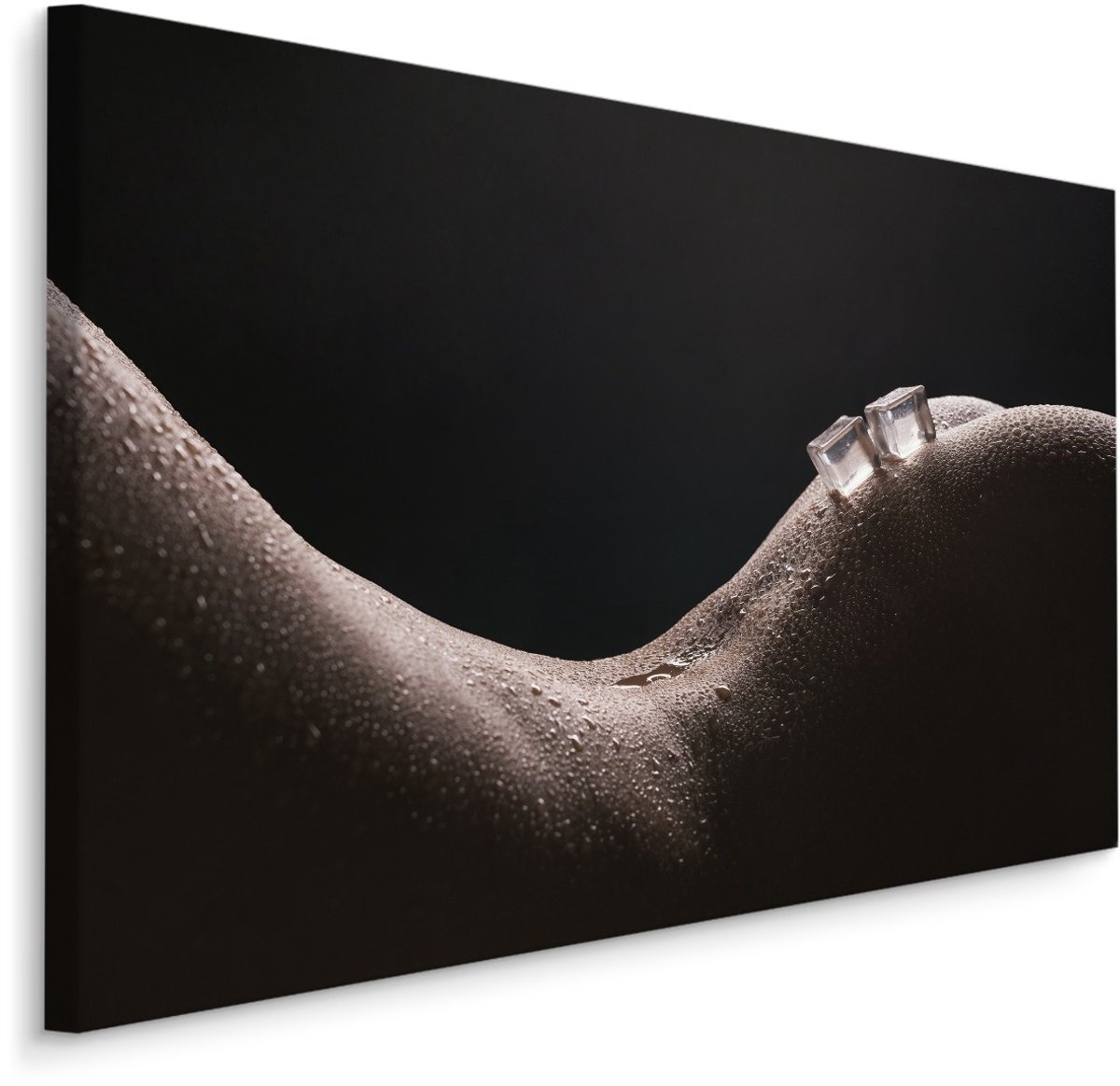 karo-art Schilderij - Smeltend ijs, premium print Multikleur