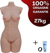 Sexpop - 27 KG - Masturbator Voor Man - Levensechte Sekspop - Sex Toys Voor Mannen - Incl Cockring, Glijmiddel & Cleaning stick