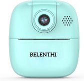 Belenthi Kindercamera met foto printer - Fototoestel voor kinderen - Incl. papier rollen - Pocket printer - Mini printer - Blauw