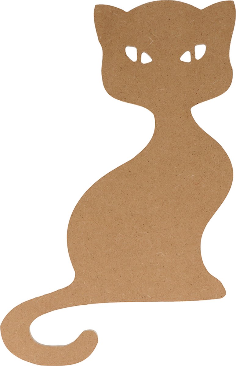 Silhwood houten kat silhouet 25x17 cm