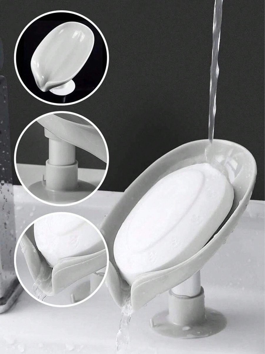 Waledano® Zeepschaal Houder - Zeepbakje - Handzeephouder - Zeepdoos - Zuignap - Zeepbakje Douche - 1 Stuk